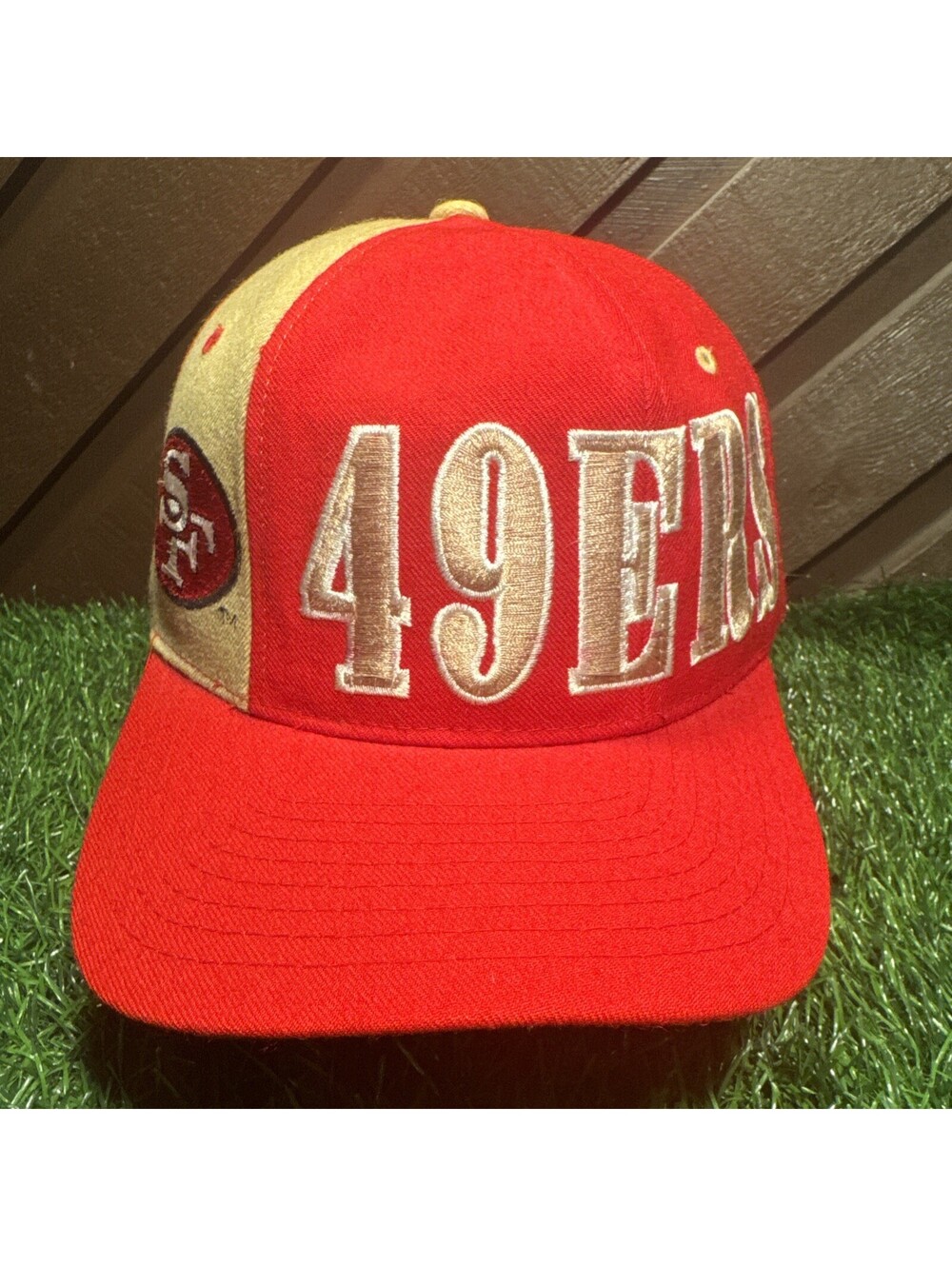 Vintage 90s San Francisco 49ers Starter Tri Power Snapback Hat Wool NFL Cap